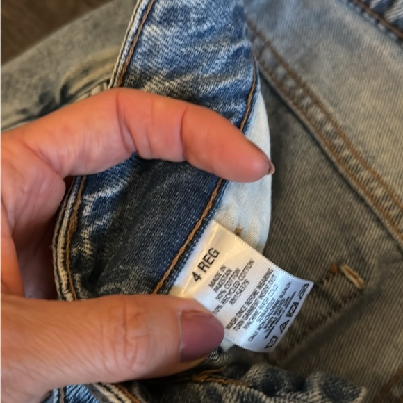 Wide Leg Low Rise Light Blue Denim Jeans - Picture 3 of 4